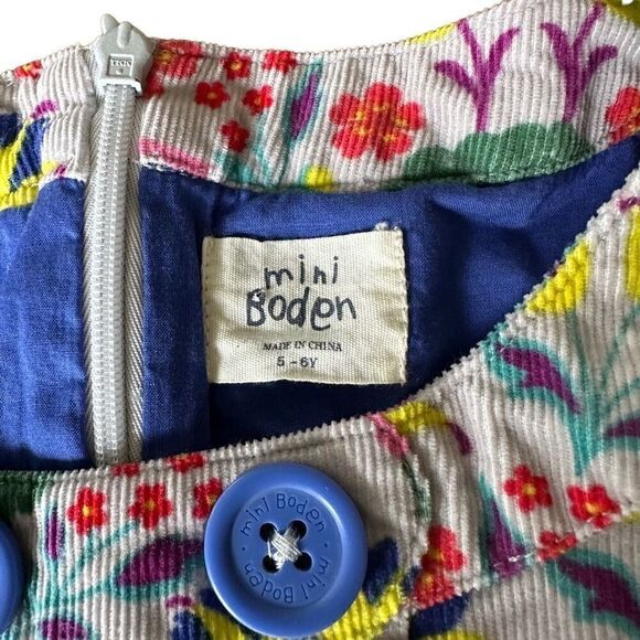 Mini Boden Floral Printed Pinnie size 5-6 year - Picture 3 of 6